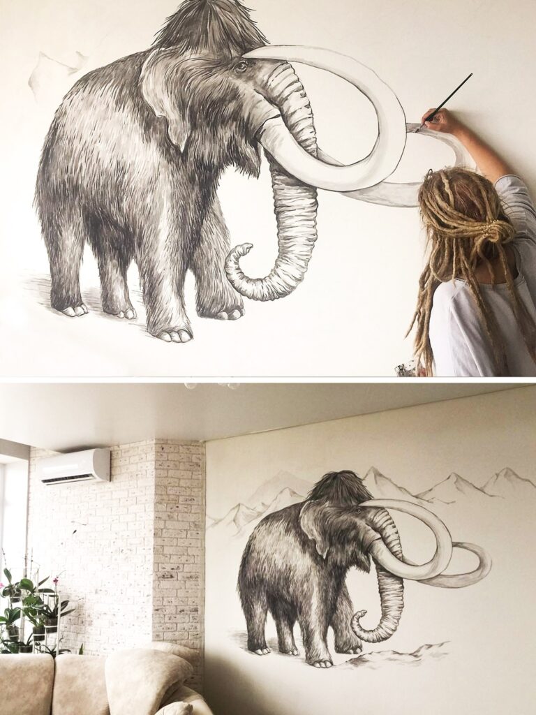 Mammoth mural