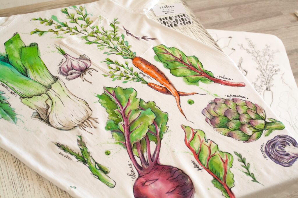 Commercial vegetable prints