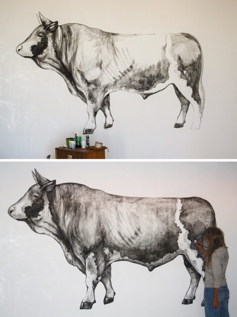 Cow mural