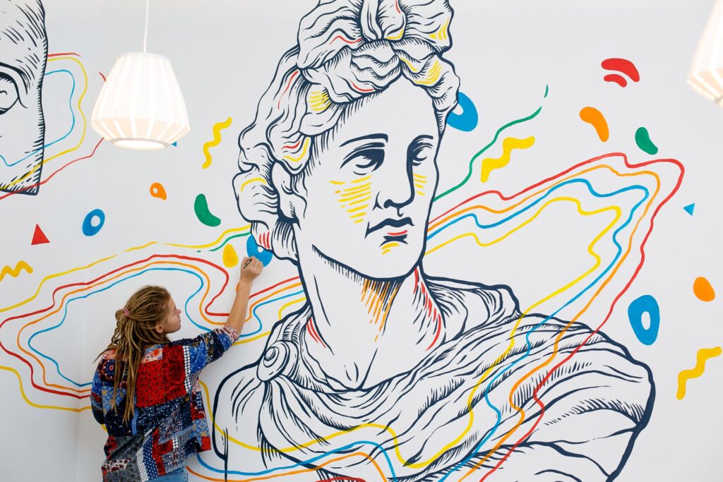 Murals for educational centre